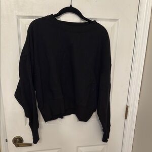 Hurley Black Sweatshirt with Relaxed Fit and Soft Texture